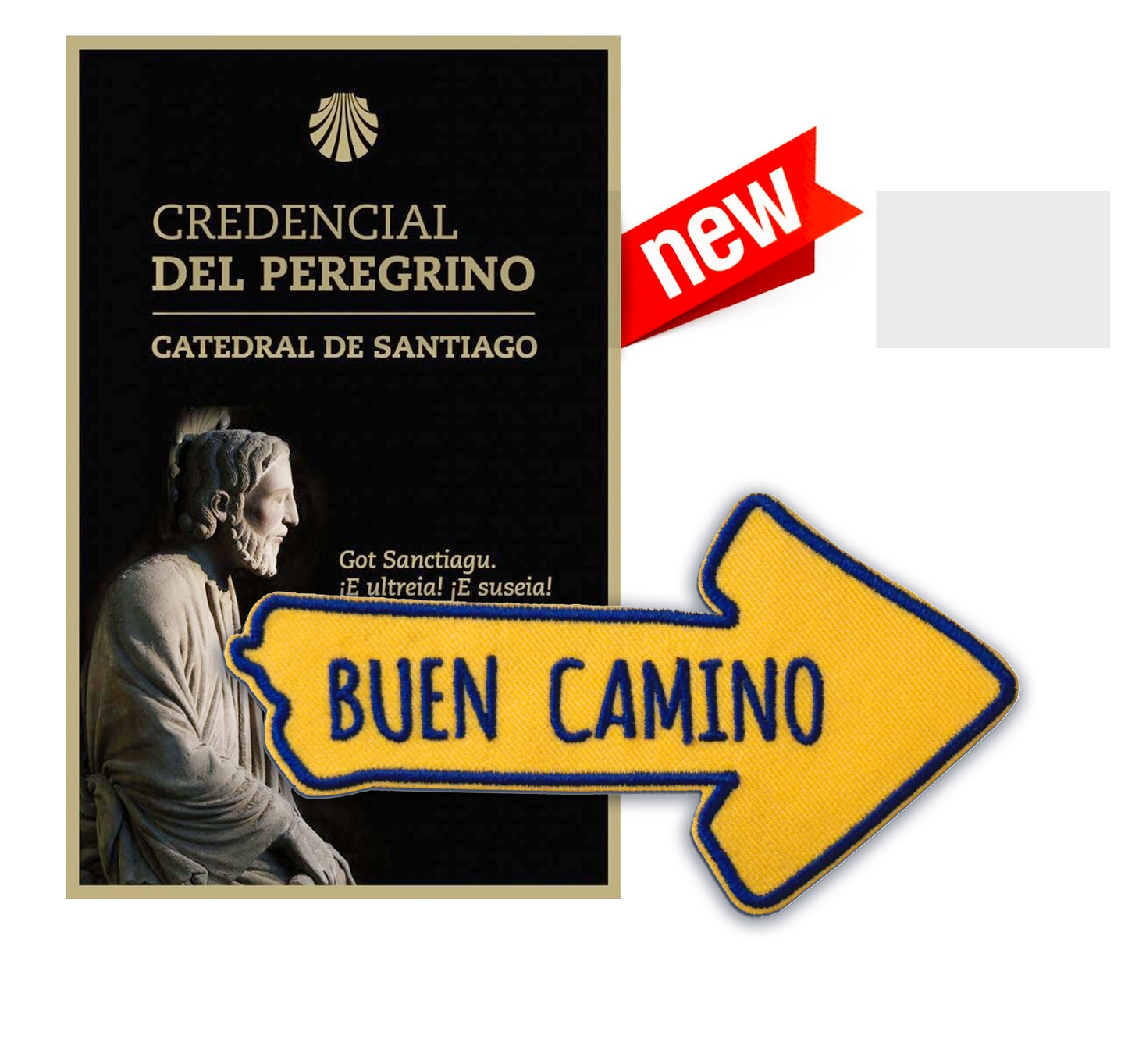 The Buen Camino Arrow Patch // Camino De Santiago • Arrow • Global Shipping