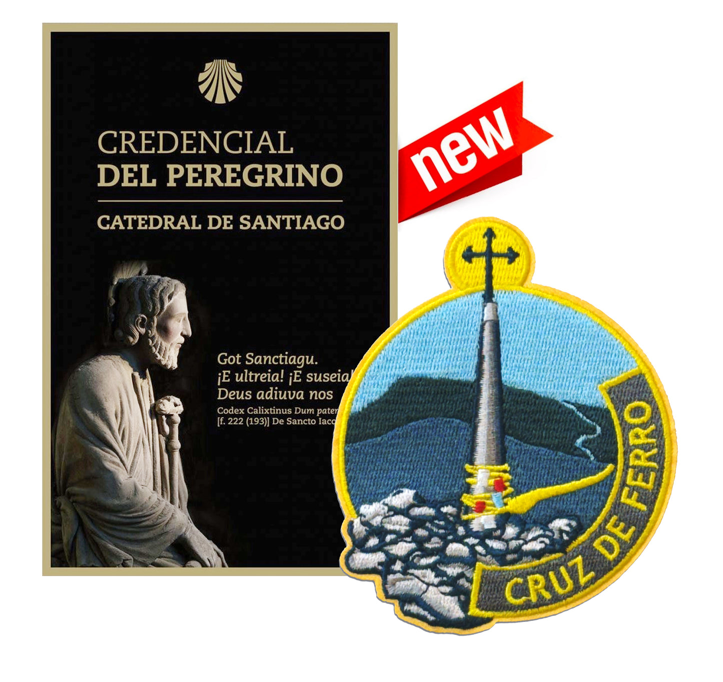 Cruz de Ferro // Camino de Santiago // 3.5" 9cm Embroidered // Camigas
