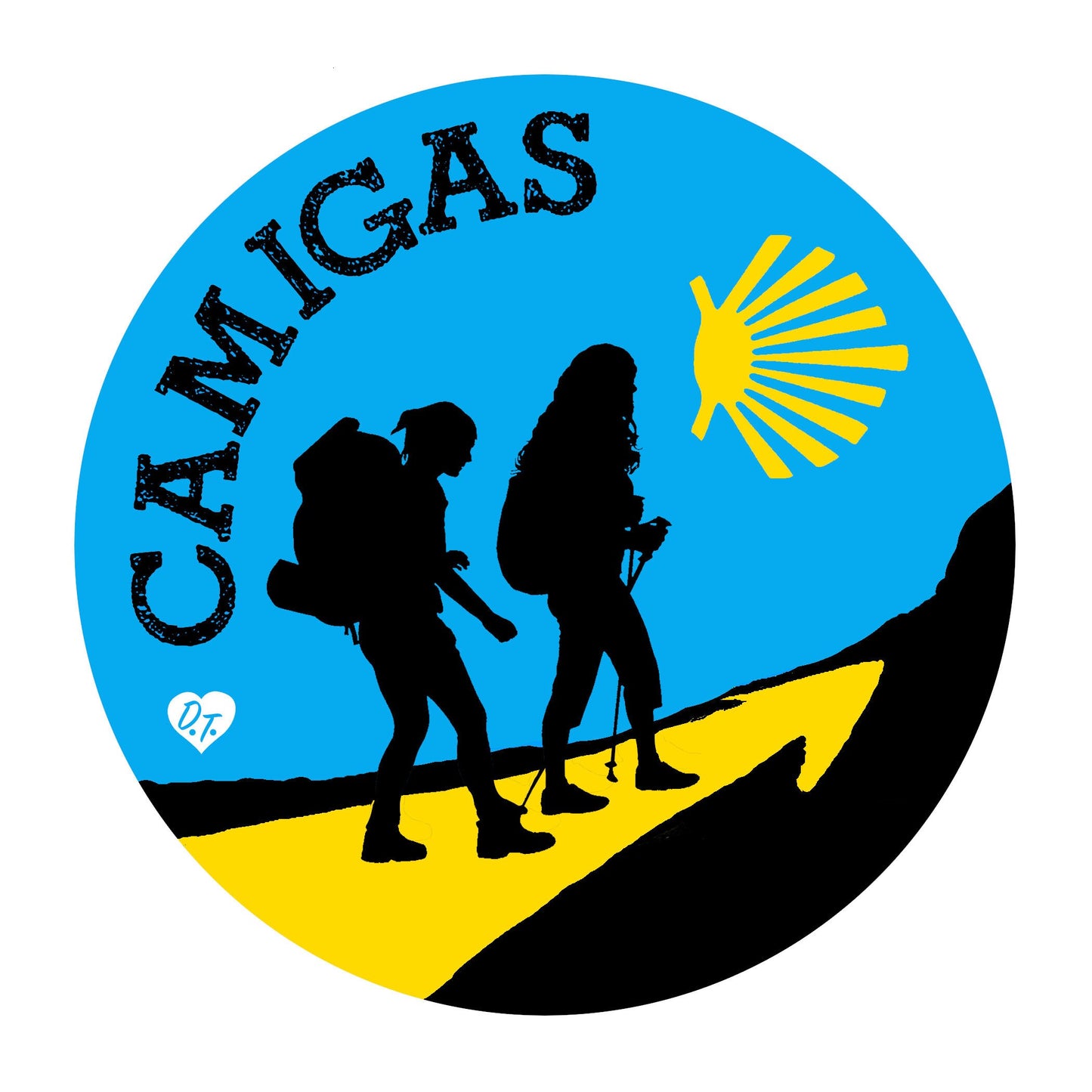 The Camigas Vinyl Sticker // Camino De Santiago // Ships Worldwide