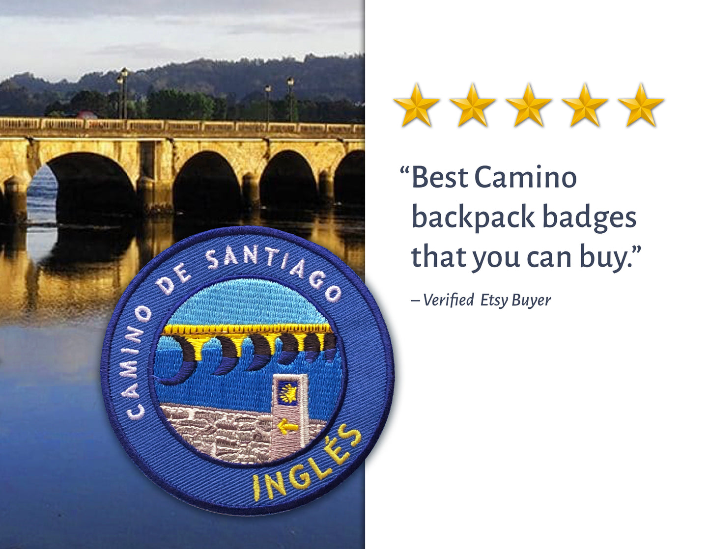 The Camino Primitivo Patch // Camino De Santiago // Ships Worldwide