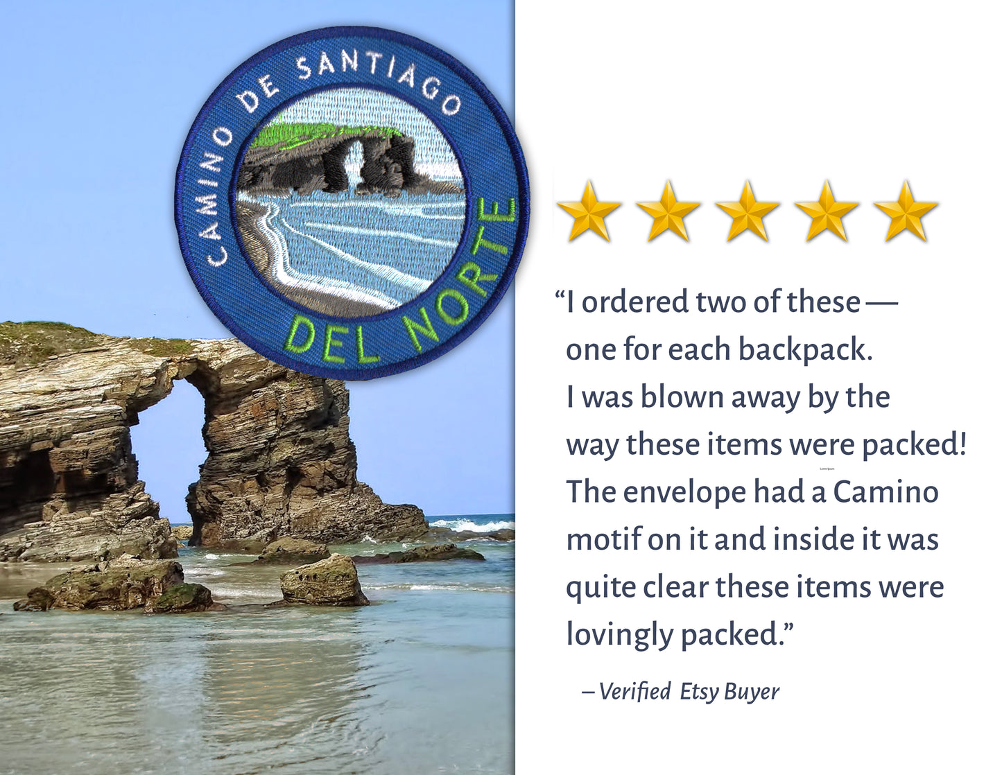 The Camino Primitivo Patch // Camino De Santiago // Ships Worldwide