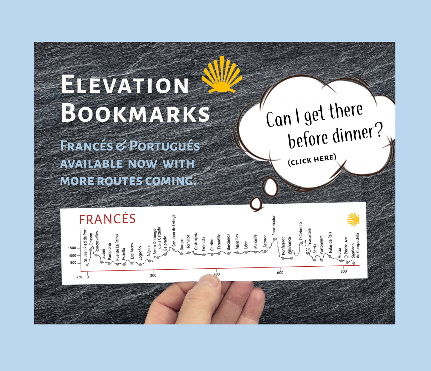 Camino Elevation Bookmarks