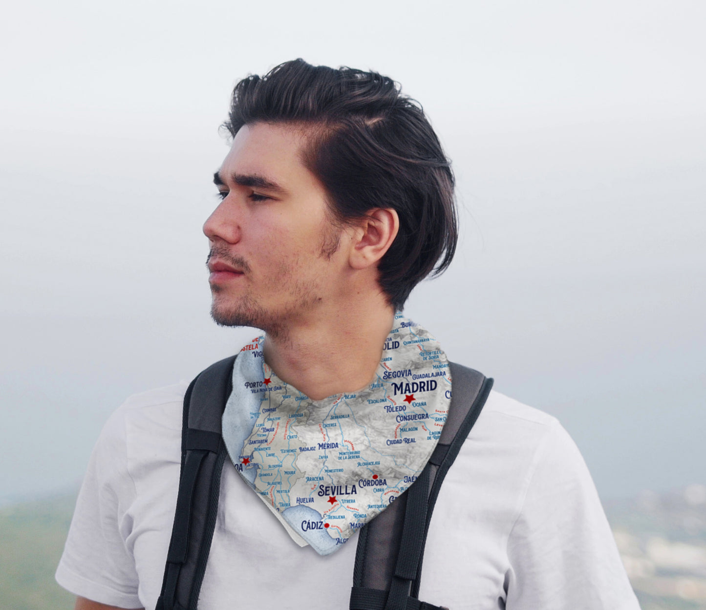 Camino Journeys Map Bandana