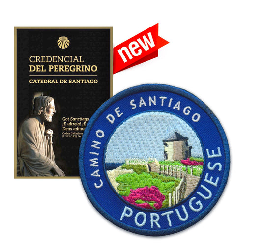 Official Camino Credential + Camino Portugués Patch + Trail Map Card