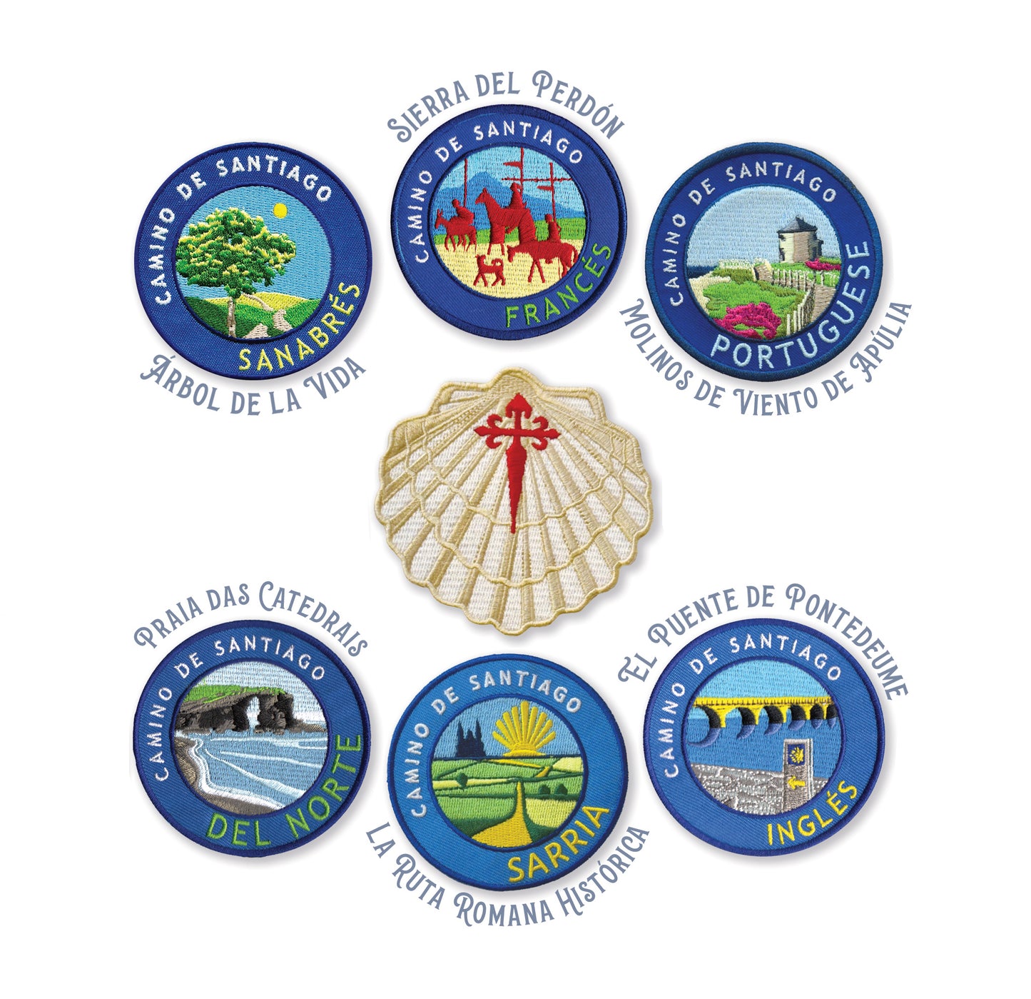 The Camino Primitivo Patch // Camino De Santiago // Ships Worldwide