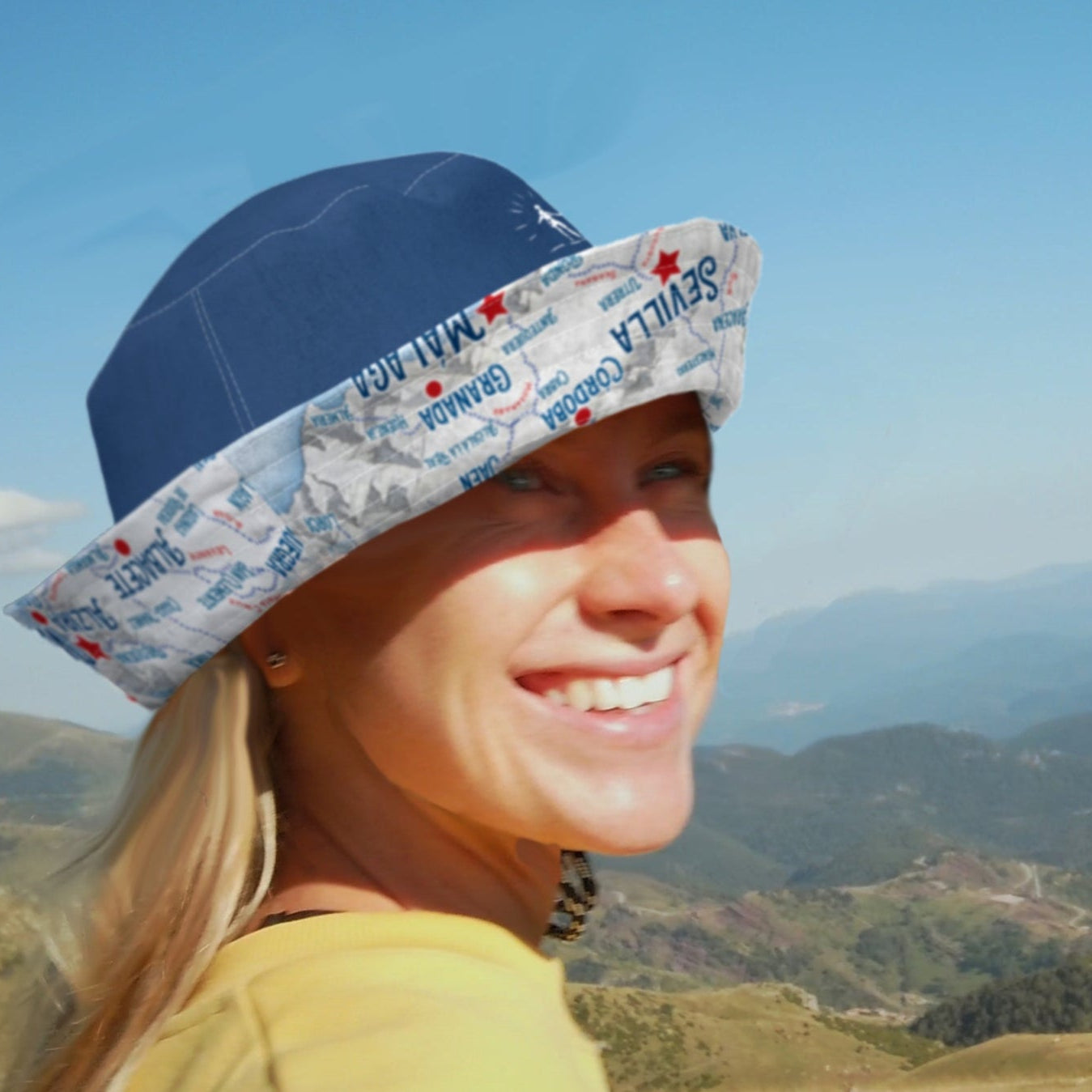 Camino Trail Map: Reversible Bucket Hat