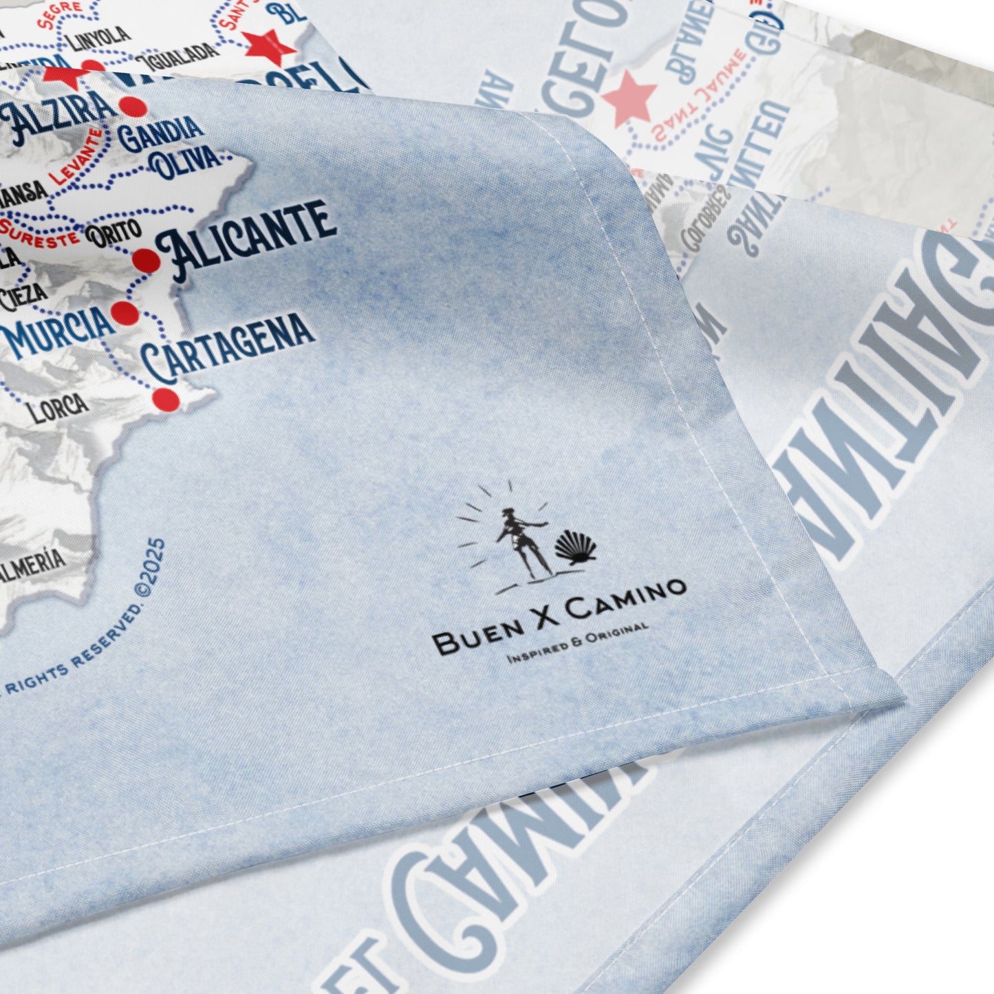 Camino Journeys Map Bandana