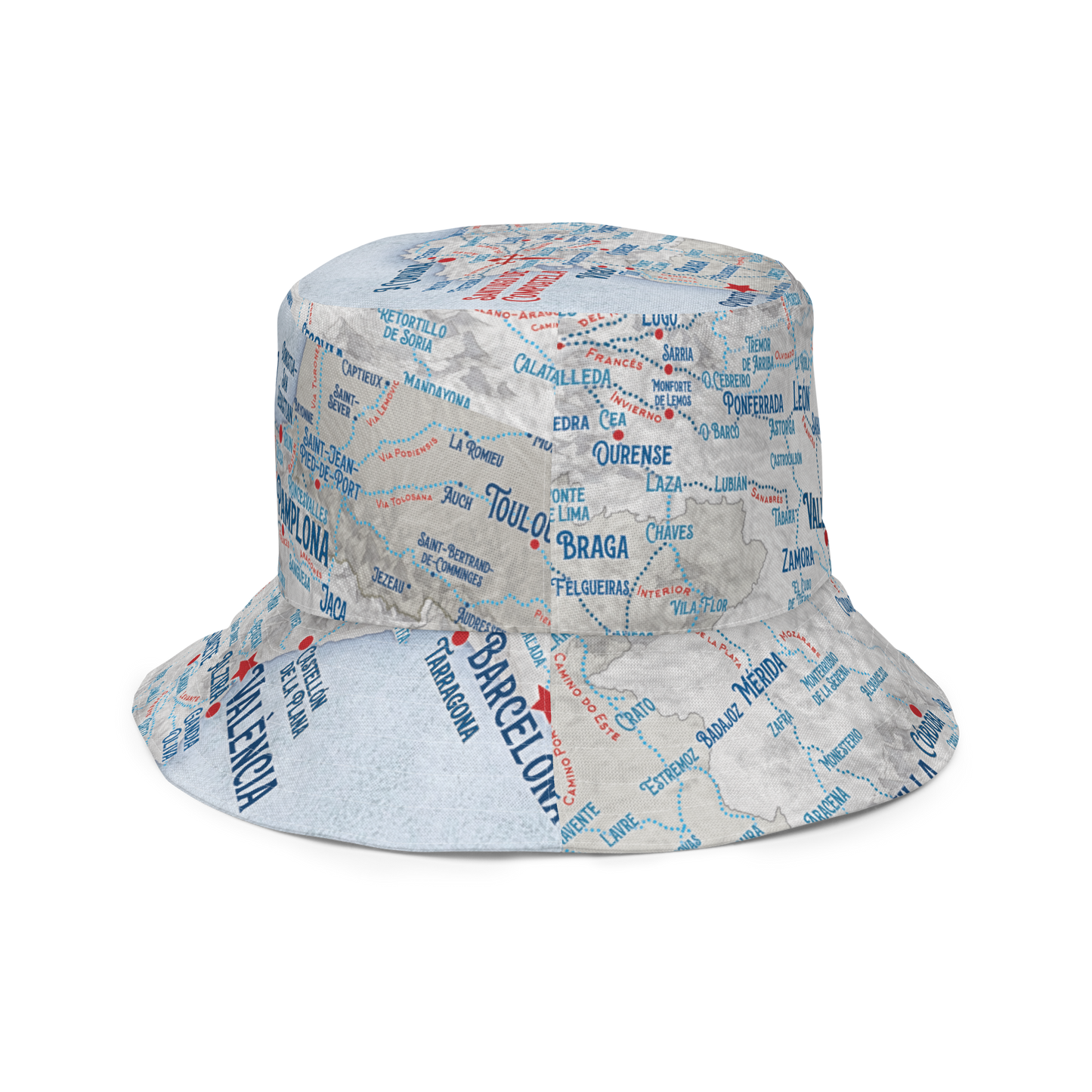 Camino Trail Map: Reversible Bucket Hat