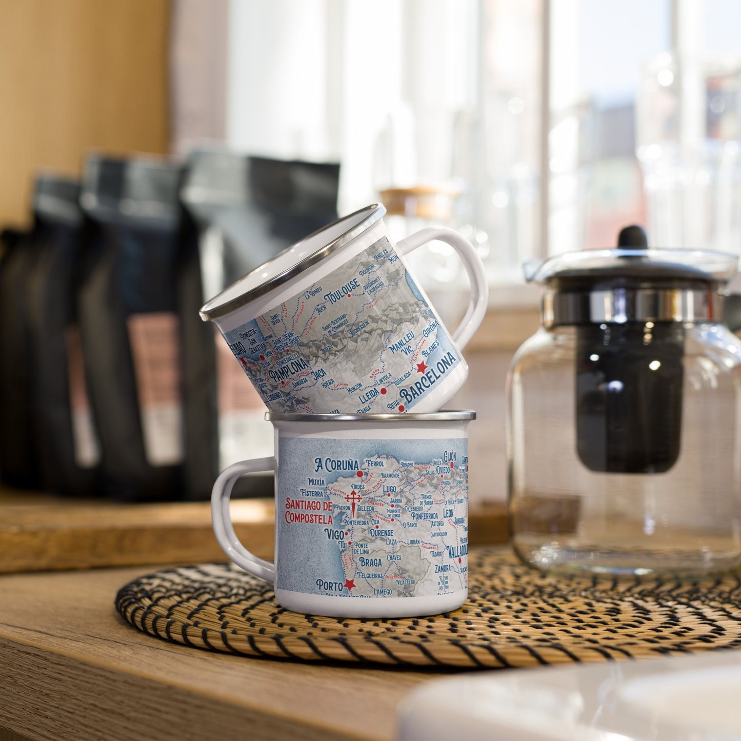 Camino Trail Map: Enamel Mug