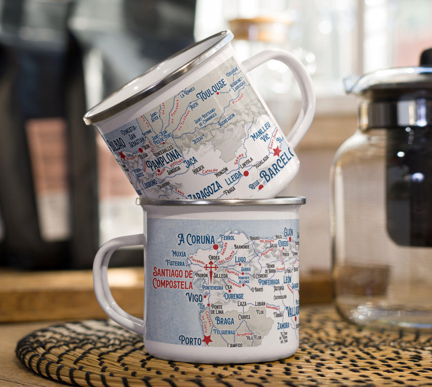 The "Camino Journeys" Enamel Mug
