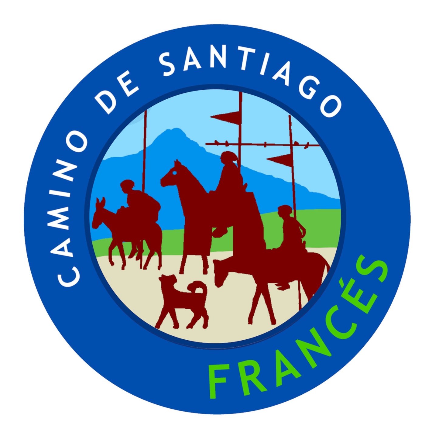 Camino De Santiago Sticker Decal Francés // Durable & Weatherproof