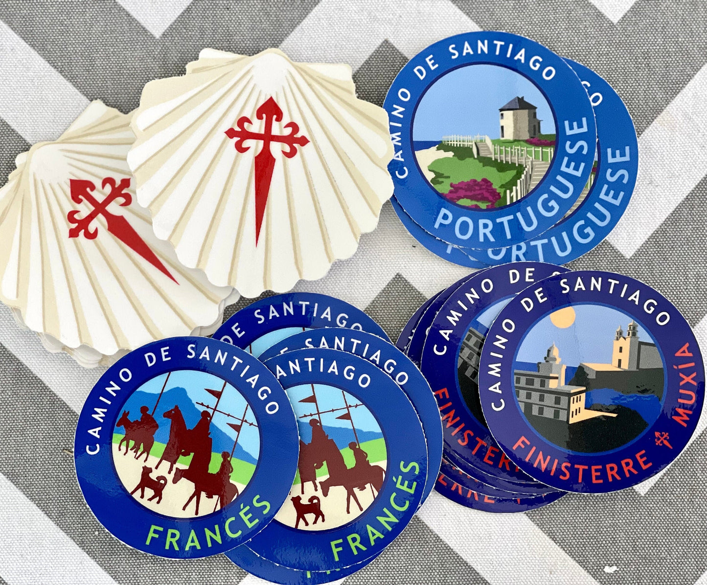 Camino De Santiago Sticker Decals // Durable & Weatherproof