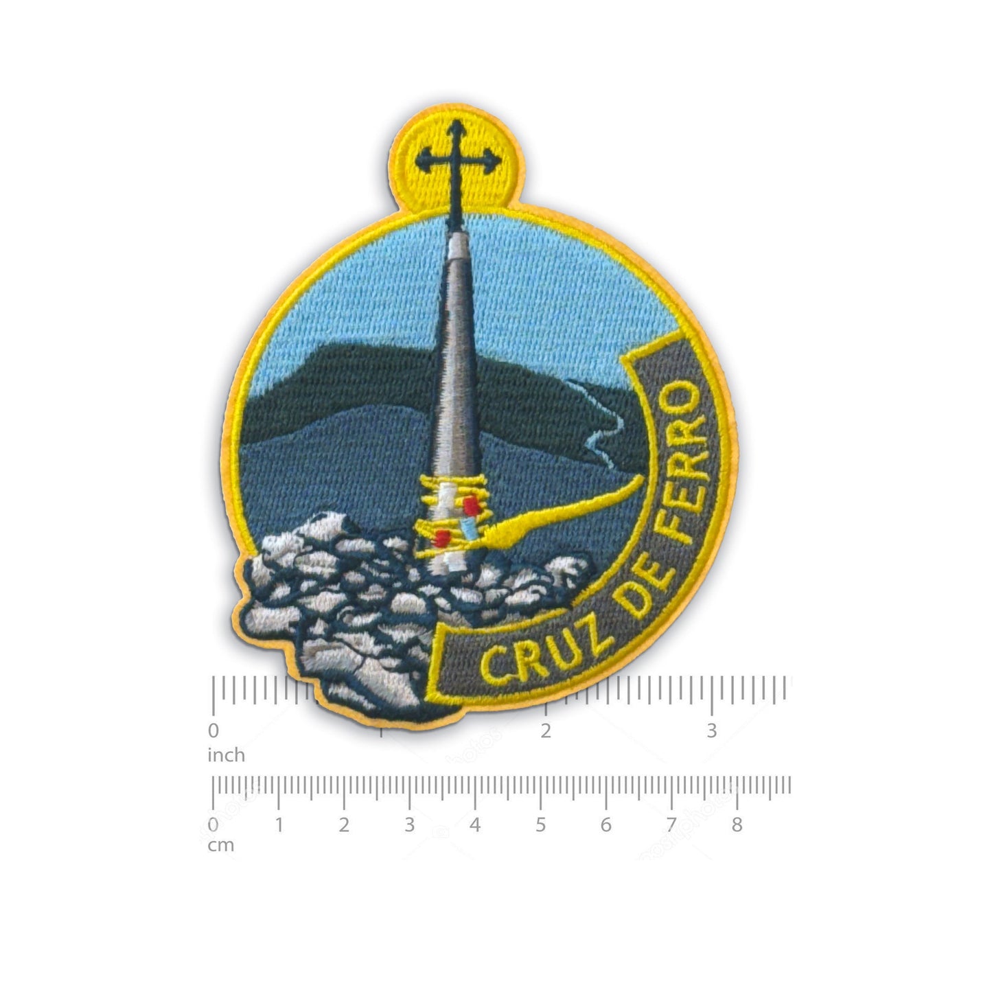 Cruz de Ferro // Camino de Santiago // 3.5" 9cm Embroidered // Camigas