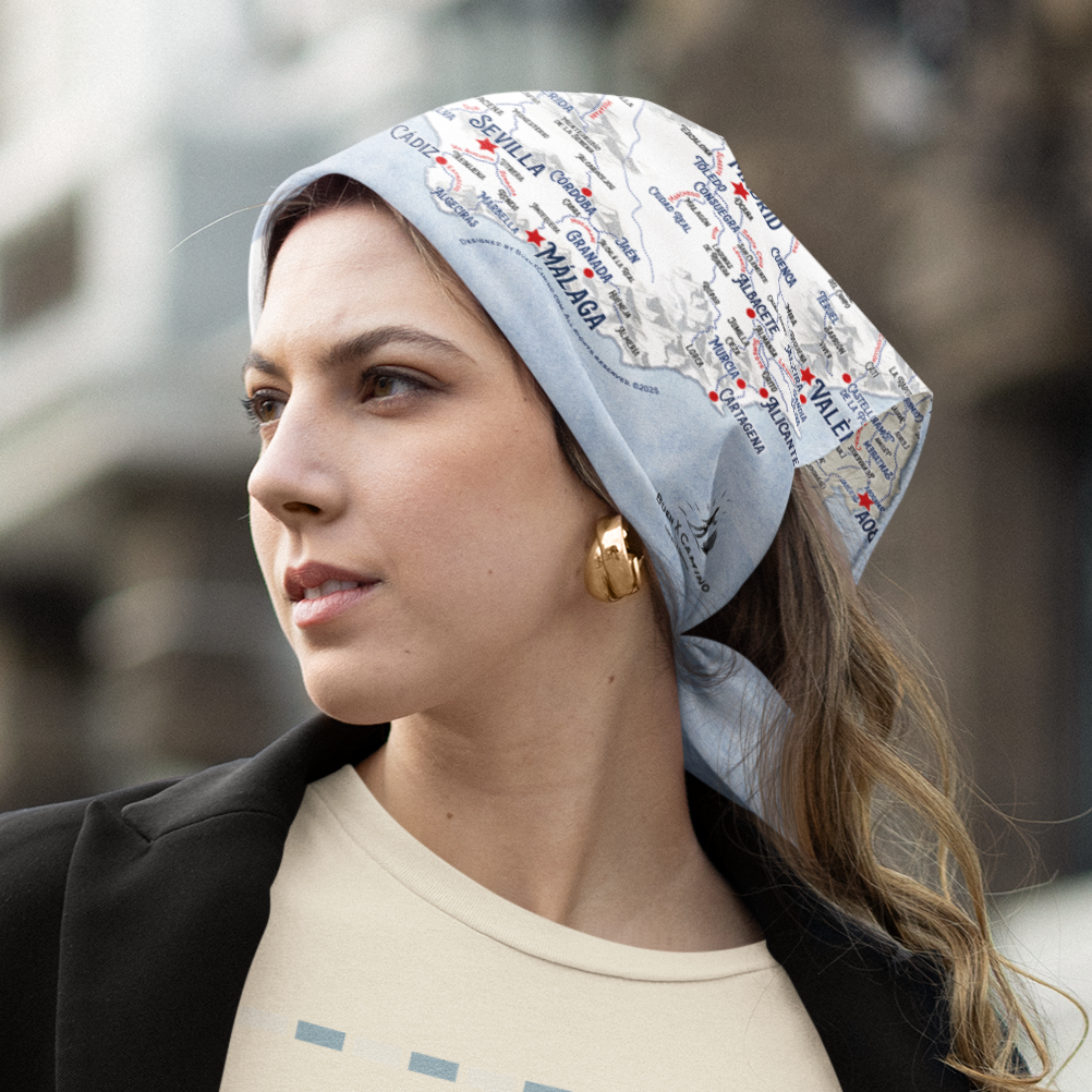 Camino Journeys Map Bandana