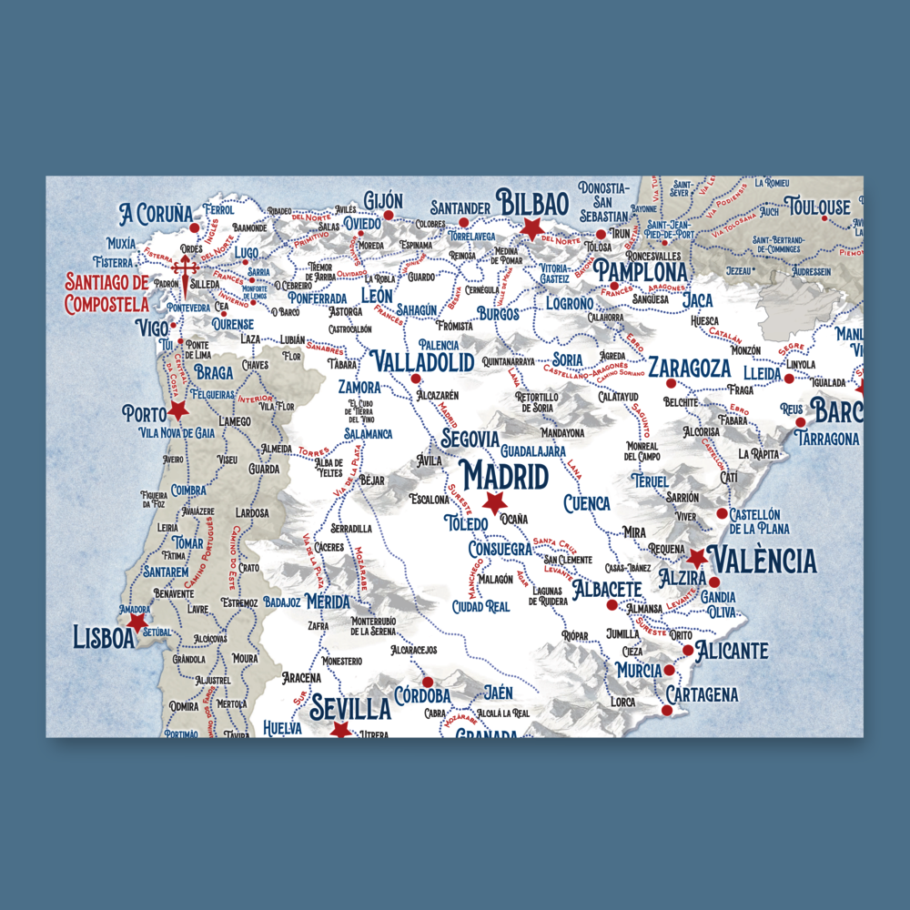 Camino Wrapping Paper // 3 Sheets