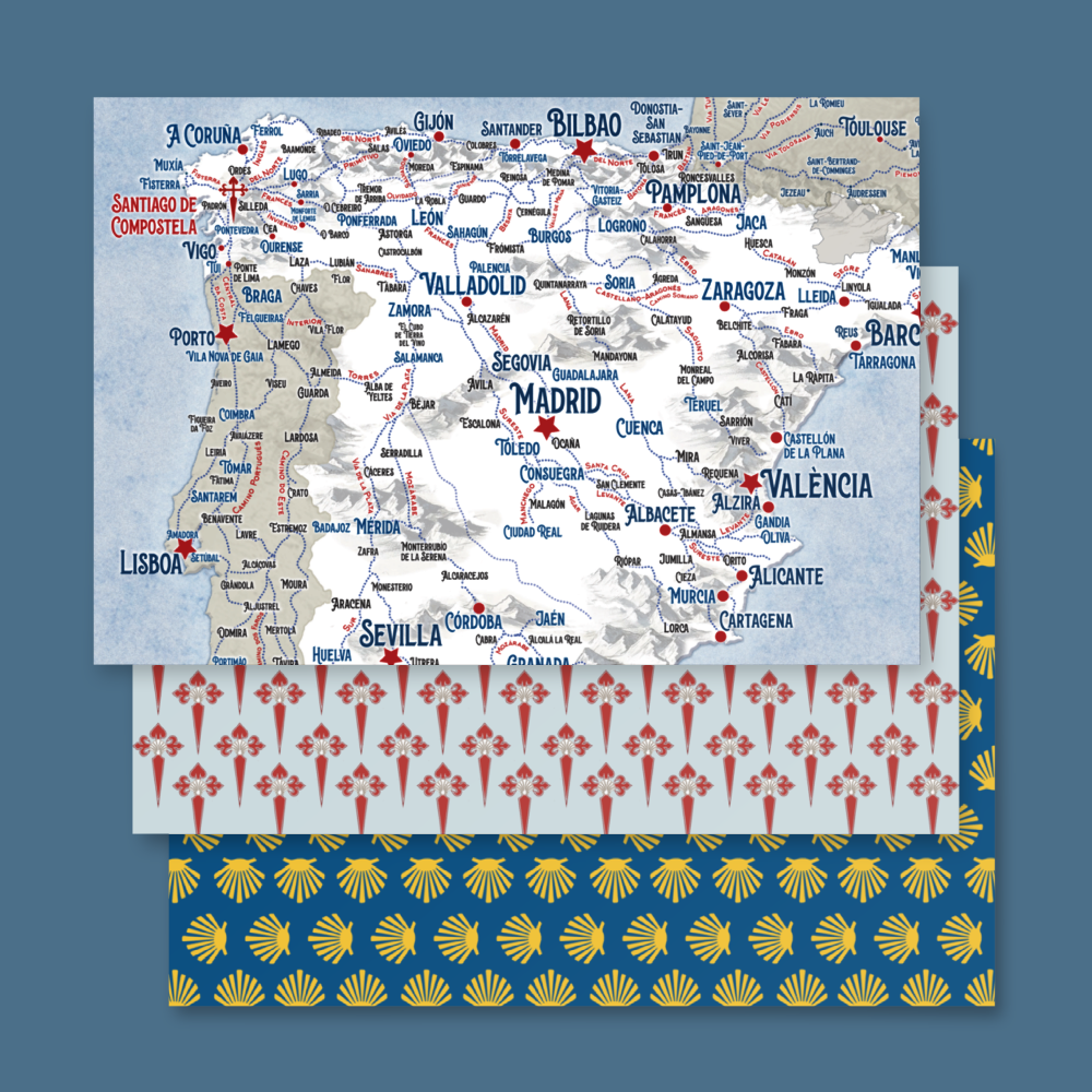 Camino Wrapping Paper // 3 Sheets