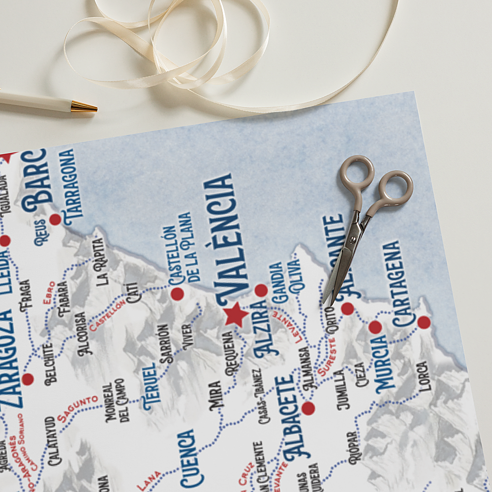 Camino Wrapping Paper // 3 Sheets